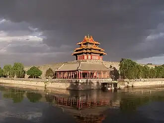 Blick auf einen Teil der Verbotenen Stadt in China.