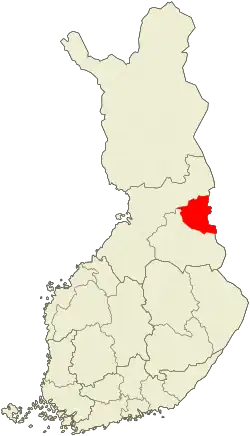 Lage von Suomussalmi in Finnland