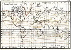 Jahres-Isothermen im Jahre 1896