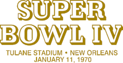 Logo des Super Bowl IV