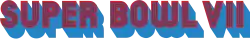 Logo des Super Bowl VII