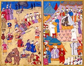 Ahmed III. und seine Berater.