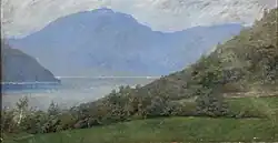 Landskab med bjerge i baggrunden, 1893, Skovgaard Museum