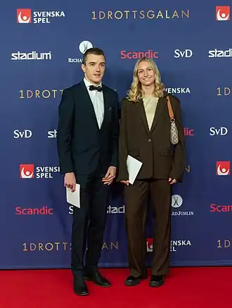 Jesper Hellström bei der Schwedischen Leichtathletik-Gala 2023