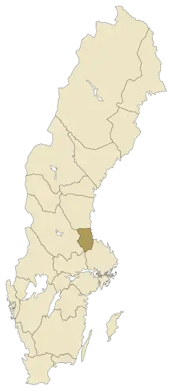 Lage von Gästrikland in Schweden