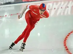Sverre Haugli beim Eisschnelllauf-Weltcup 2007/08 in Hamar