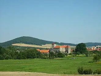 Tuhošť vom Švihov gesehen