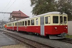 Historischer Pendelzug in Le Noirmont
