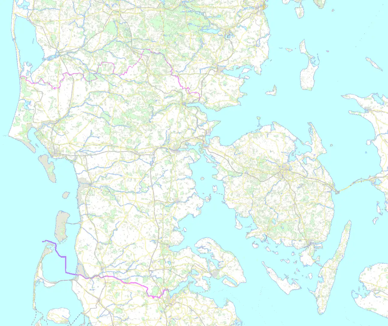 Backsteinbauwerke der Gotik/Verteilung in der Region Süddänemark (DK 0B)