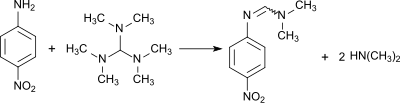 N,N-Dimethyl-N′-p-nitrophenylformamidin-Synthese mit TDAM