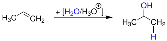 Synthese von Isopropanol durch säurekatalysierte Hydratation von Propen
