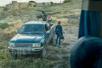 Technical auf der Basis eines Toyota T100 und eines sowjetischen KPWT-MG