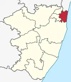 Lagekarte des Subdistrikts