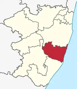 Lagekarte des Subdistrikts