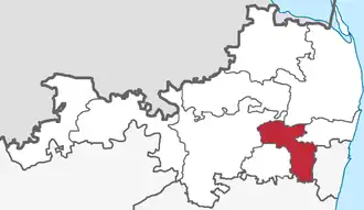 Lagekarte des Subdistrikts