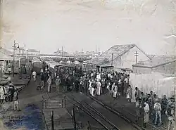Kapspur-Bahn in Beira, 9. Juli 1900