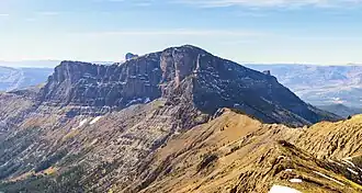Ansicht des Berges von Nordnordosten