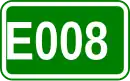 Zeichen der Europastraße 008