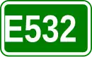 Zeichen der Europastraße 532