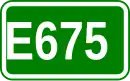 Zeichen der Europastraße 675