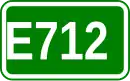 Zeichen der Europastraße 712