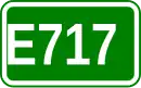 Zeichen der Europastraße 717