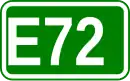 Zeichen der Europastraße 72