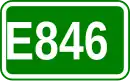 Zeichen der Europastraße 846