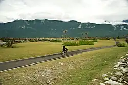 Radweg parallel zur Küste