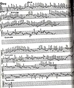 Beispiel: T’Andernaken, gesetzt von Jacob Obrecht