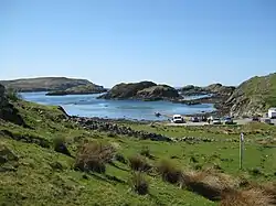 Fährhafen von Tarbet, mit Blick auf Handa