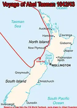 Reiseroute Abel Tasmans