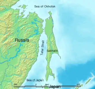 Lage des Tatarensunds