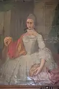 Seine Frau Maria Anna von Nagel vom Haus Herl
