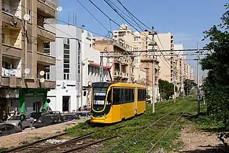 Neue Straßenbahn vom Hersteller Tatra-Yug (Ukraine) in Alexandria im Februar 2020