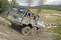 Tatra 813 bei einem Truck-Trial-Wettbewerb, 2010.