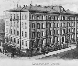 Taubstummeninstitut von 1880, später Gebäude der Universität (um 1890)