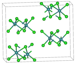 Kristallstruktur von Technetium(IV)-chlorid