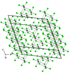 Kristallstruktur von Tellurtetrachlorid
