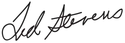 Ted Stevens’ Unterschrift