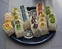 Sortiment von Teebeuteln ohne Umhüllung aus Deutschland