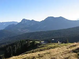 Teisenberg mit Blick von der Schneid zur Stoißer Alm