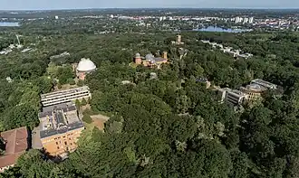 Luftaufnahme des Telegrafenberges in Potsdam