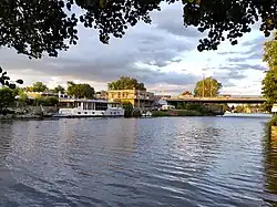 Teltowkanal mit Grünauer Brücke 2024