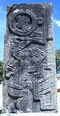 Stele aus Tequixtepec, Kalenderzeichen der ñuiñe-Schrift