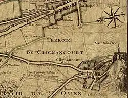 Clignancourt im Jahr 1707