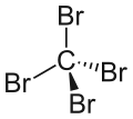 Strukturformel von Tetrabrommethan