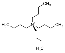 Strukturformel von Tetrabutylammoniumhexafluorophosphat