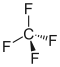 Strukturformel von Tetrafluormethan
