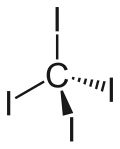 Strukturformel von Tetraiodmethan